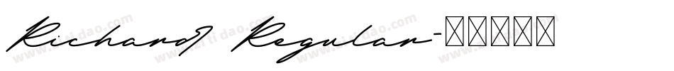Richard Regular字体转换